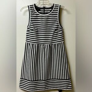 INC International Concepts Black and White Striped Dress